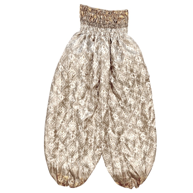 Upcycled indiske Silkebukser med lommer - Model 21 - Billede 2