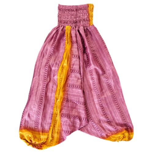 Upcycled indiske Silke Haremsbukser - Model 27