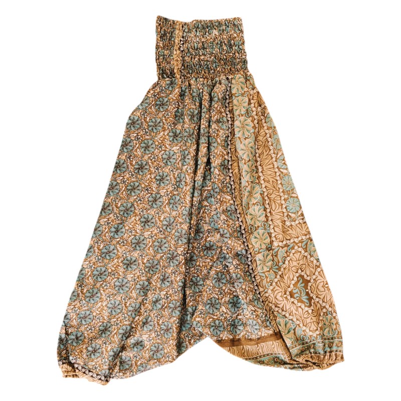 Upcycled indiske Silke Haremsbukser - Model 30