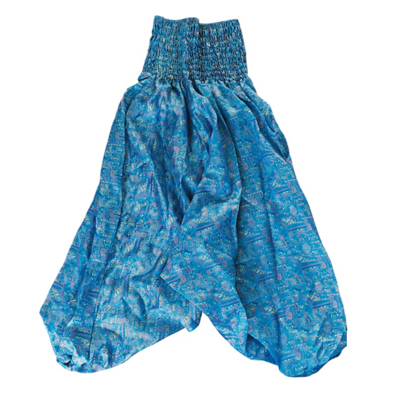 Upcycled indiske Silke Haremsbukser - Model 38 - Billede 2