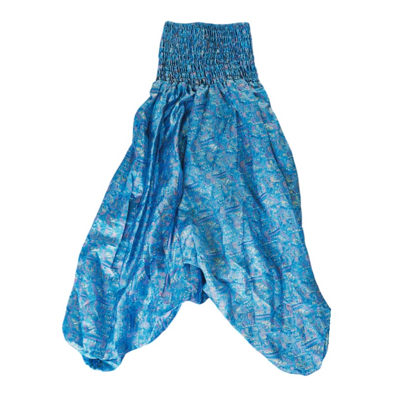 Upcycled indiske Silke Haremsbukser - Model 38