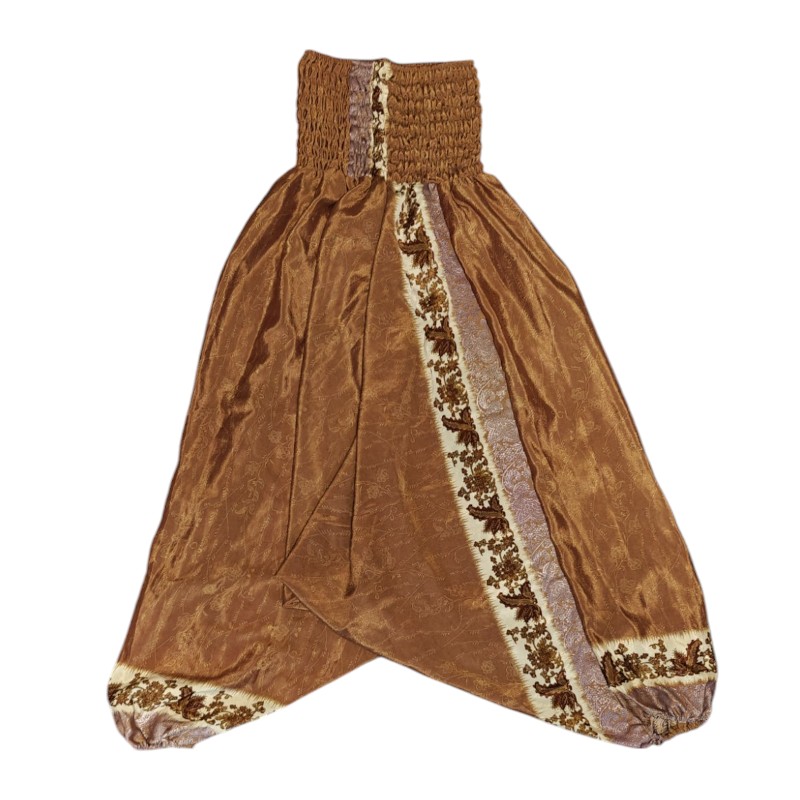 Upcycled indiske Silke Haremsbukser - Model 45