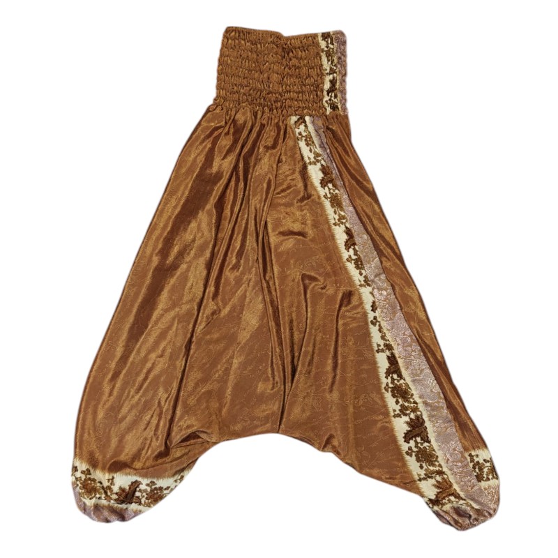 Upcycled indiske Silke Haremsbukser - Model 45 - Billede 2