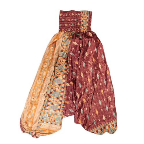 Upcycled indiske Silke Haremsbukser - Model 47