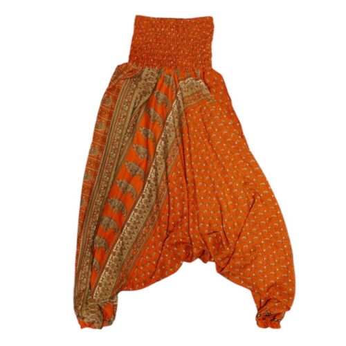Upcycled indiske Silke Haremsbukser - Model 51
