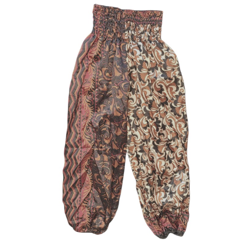 Upcycled indiske Silkebukser med lommer - Model 8 - Billede 2