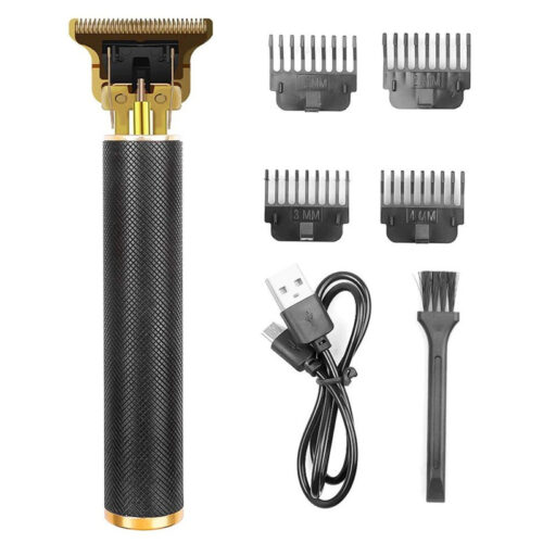 Guld og sort hår og skæg skin fade trimmer