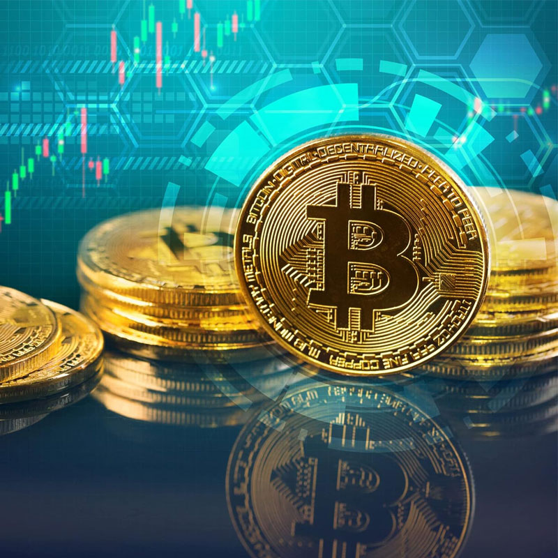 3 stk. Bitcoin mønter i plastik etui - Billede 5