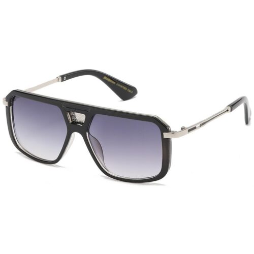 Sorte Manhattan Millionaire Solbriller - Giovanni  | Sølv - Fade glas
