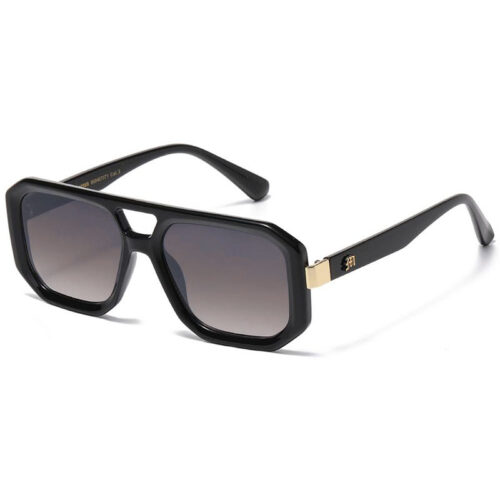 Sorte Manhattan Millionaire Solbriller - Winston  | Guld - Fade glas