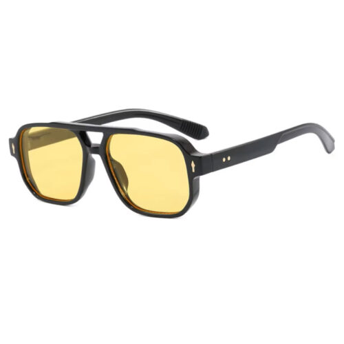 Sorte firkantede briller - Lviv | Gule glas